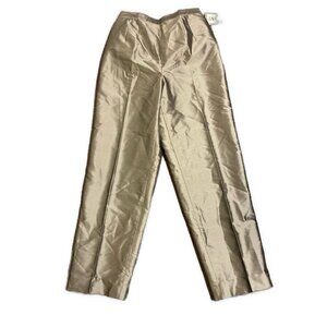 TA Travis Ayers New High Rise Solid Gray Reflective Shine Dress Pants 2 26 Xs